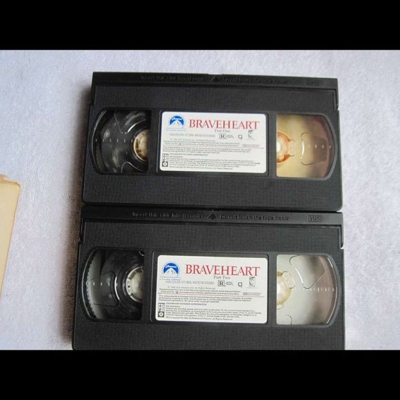 Braveheart Mel Gibson Scots 1995 Paramount 2 VHS Cassette Tape Set Bundle for $2 - Picture 4 of 5